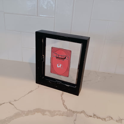 NFT Foil Trading Card Slab in Floating Frame Display