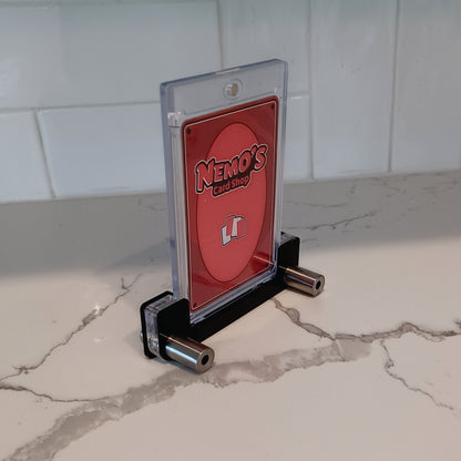 NFT Foil Trading Card Slab with Chrome and Acrylic Display Stand-Magnetic Slab
