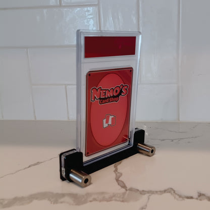 NFT Foil Trading Card Slab with Chrome and Acrylic Display Stand
