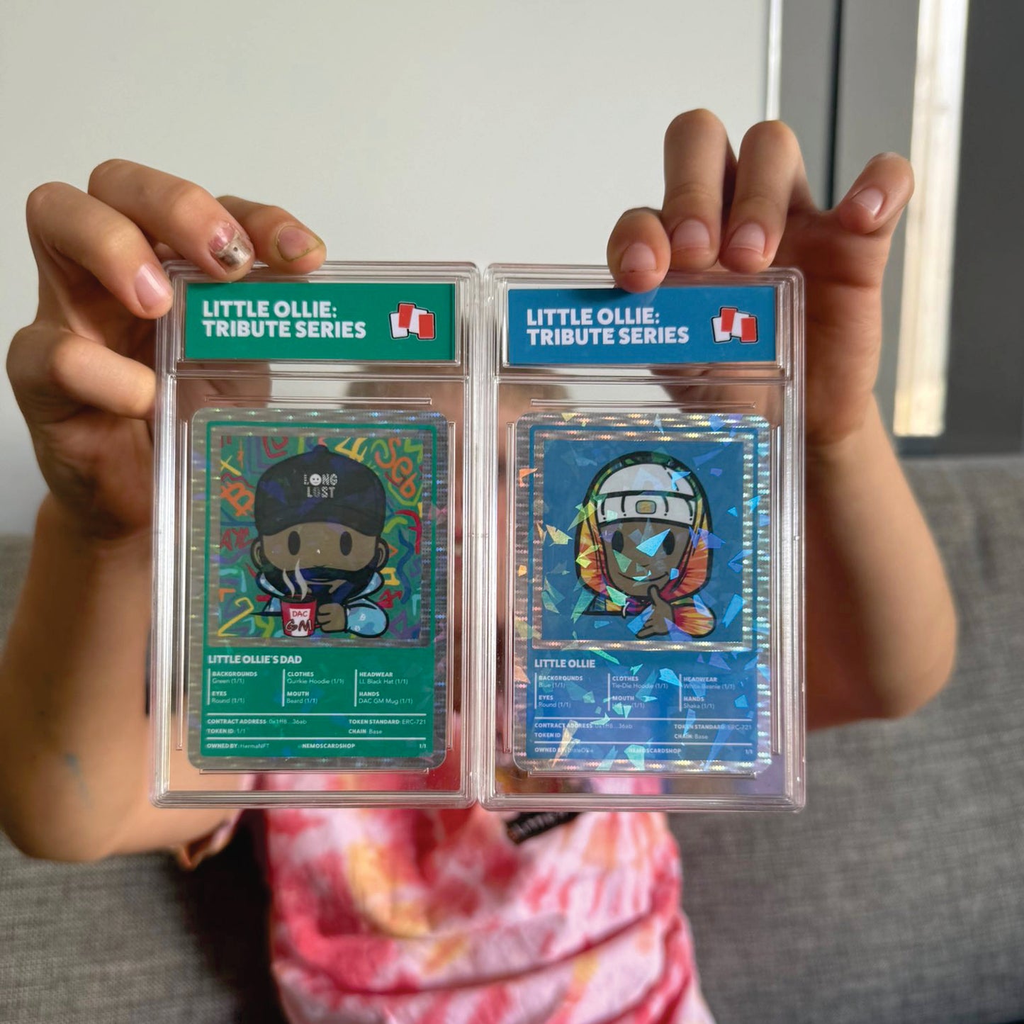 Physical NFT Foil Trading Card Slab