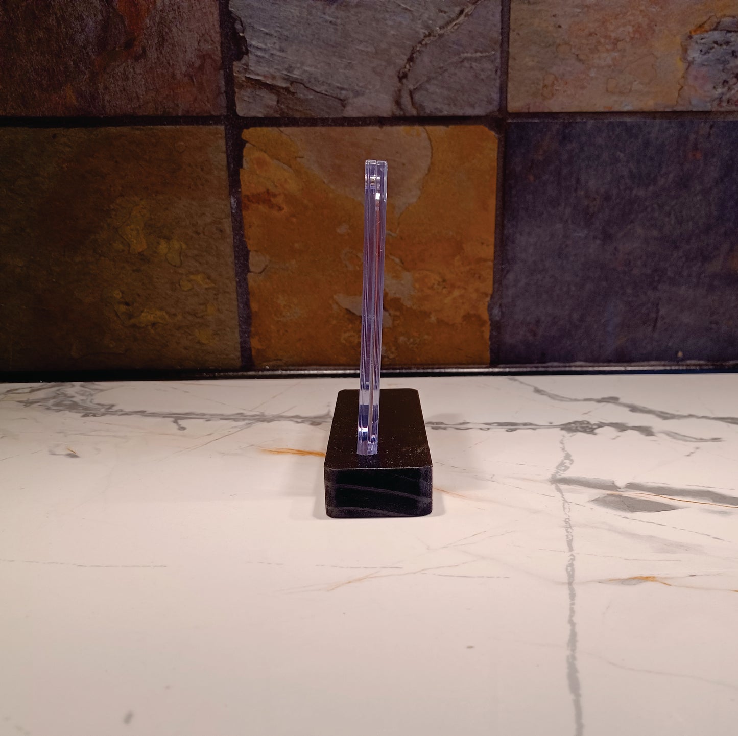 NFT Foil Trading Card Slab with Wooden Display Stand-Magnetic Slab