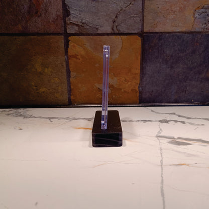 NFT Foil Trading Card Slab with Wooden Display Stand-Magnetic Slab